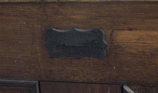 A large American aesthetic style Wooton desk, W.3ft